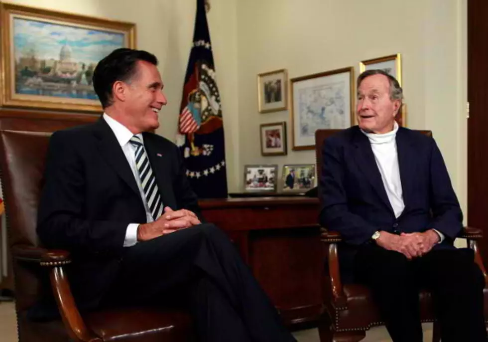 Former President GHW Bush Backs Romney In GOP Race [VIDEO]