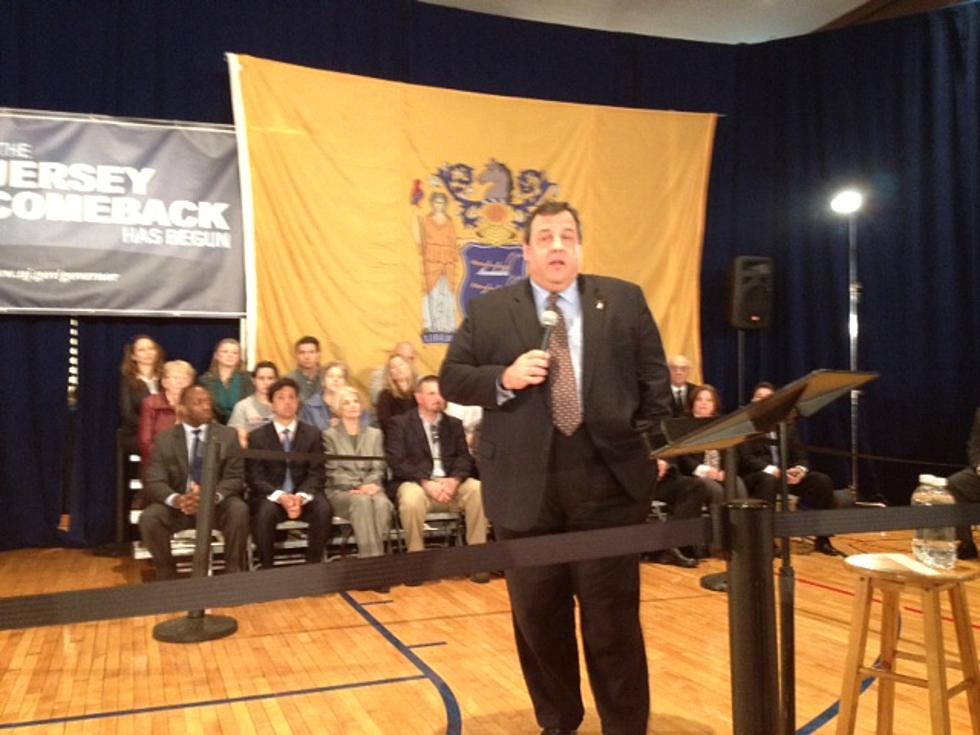 Governor Christie Reminds Town Hall Audience To Behave