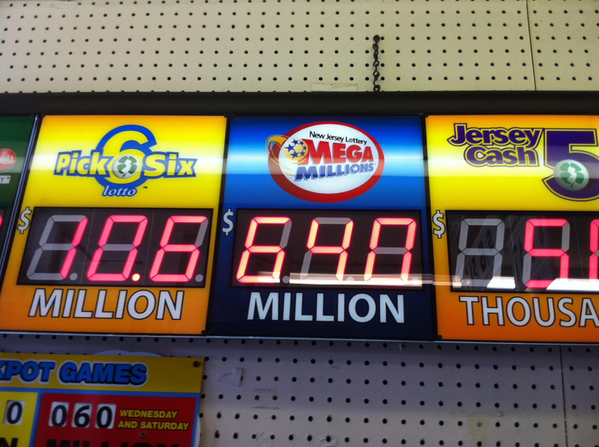 new jersey lottery mega millions