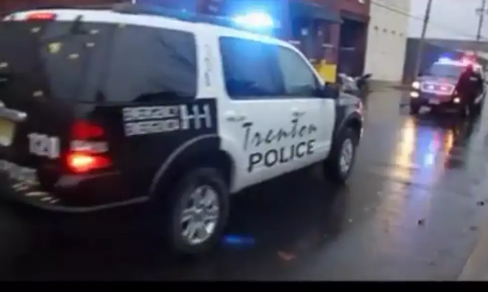 Trenton Police SUV Hit With Gunfire