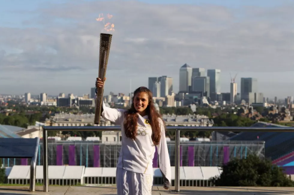 Sun Comes Out As Olympic Torch Tours London [VIDEO]