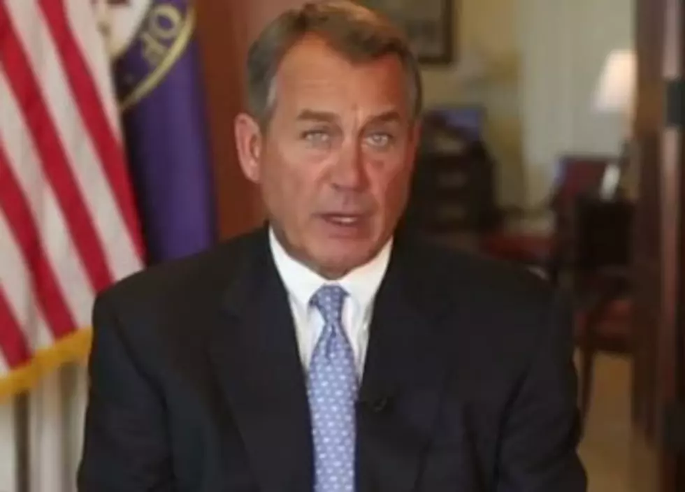 John Boehner Says Democrats Need to Propose Spending Cuts