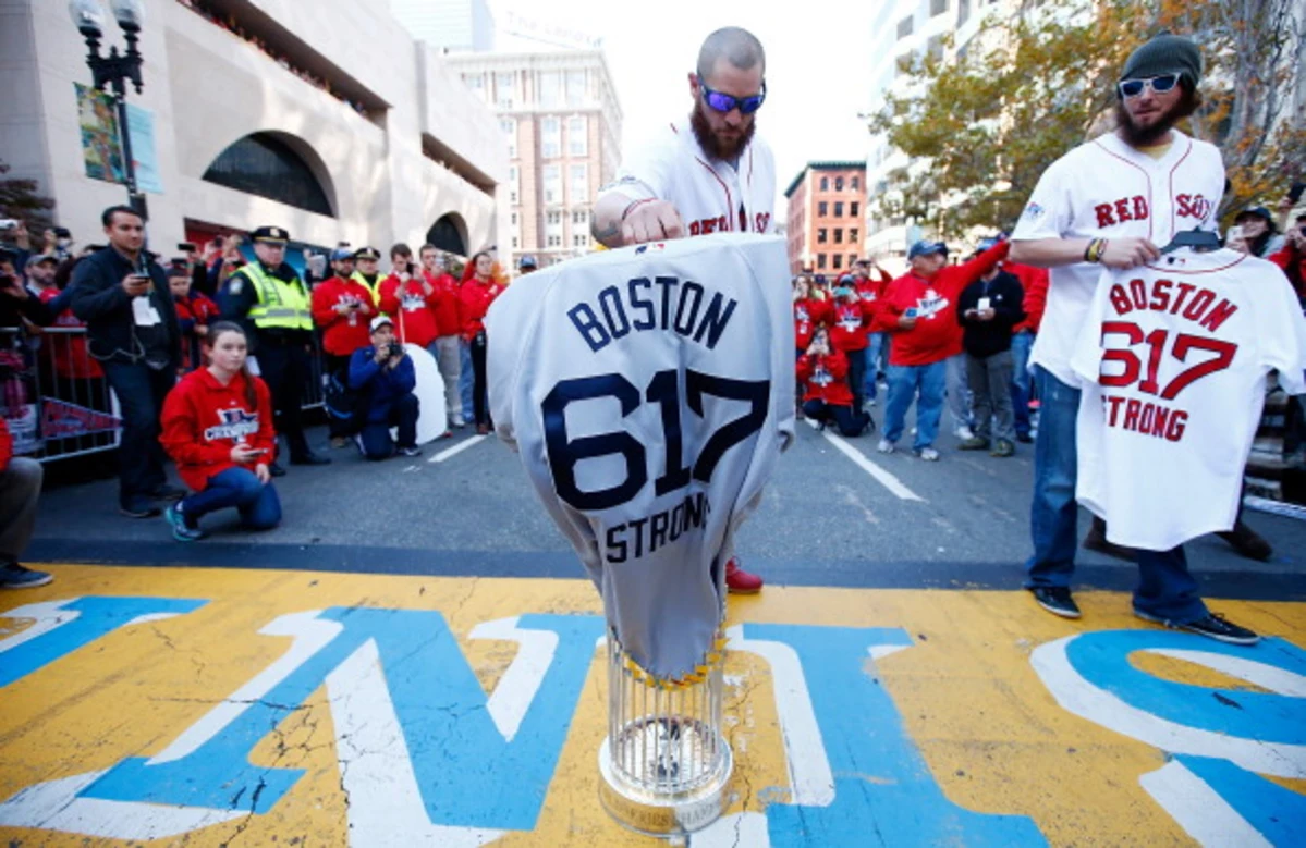 Jonny Gomes Signed Red Sox Boston Strong Jersey (JSA COA) Bean Town –