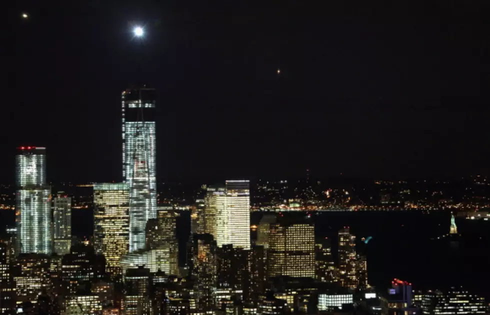 Spire, Beacon of 1 World Trade Light Up NYC