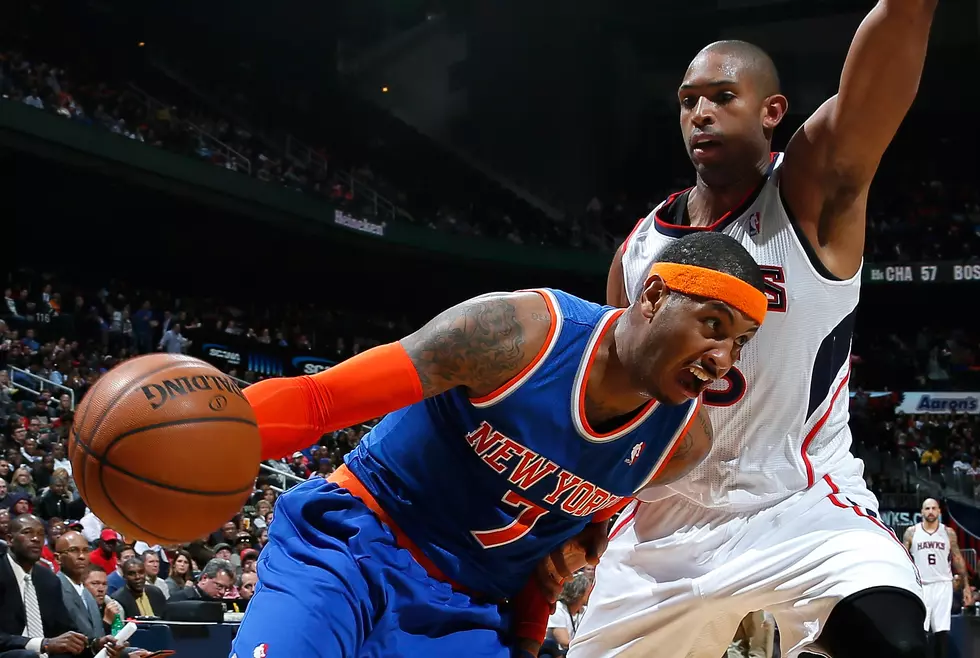 Knicks Follow Anthony’s Lead, Beat Hawks