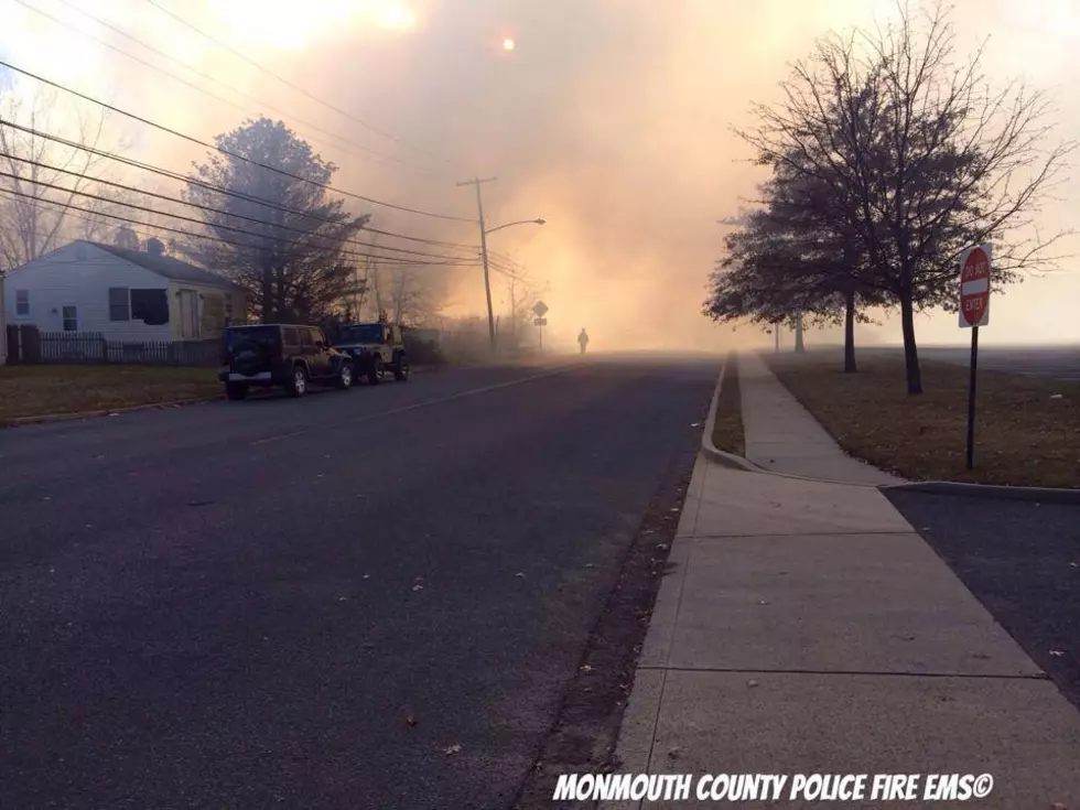 Brush Fire Burns At Long Branch Recycling Plant