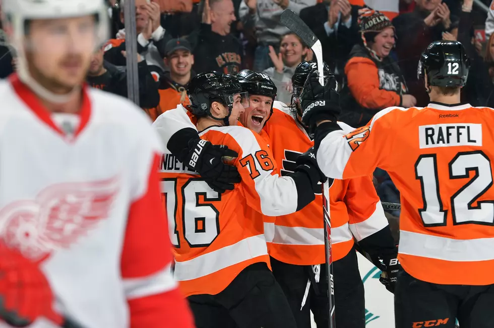 Flyers Shut Out Red Wings