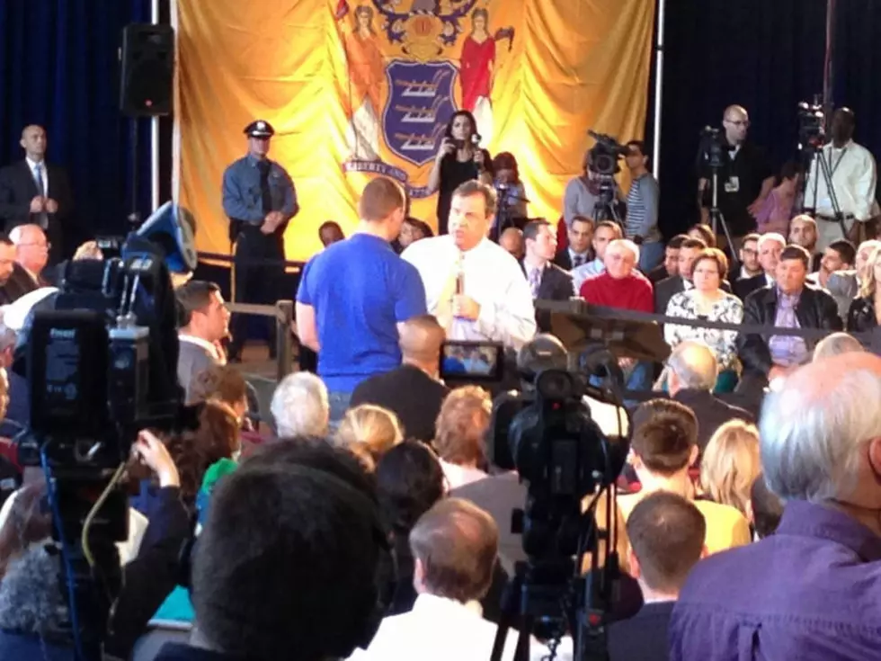 Storm Aid, Scandal Protests Disrupt Christie Event [VIDEO]