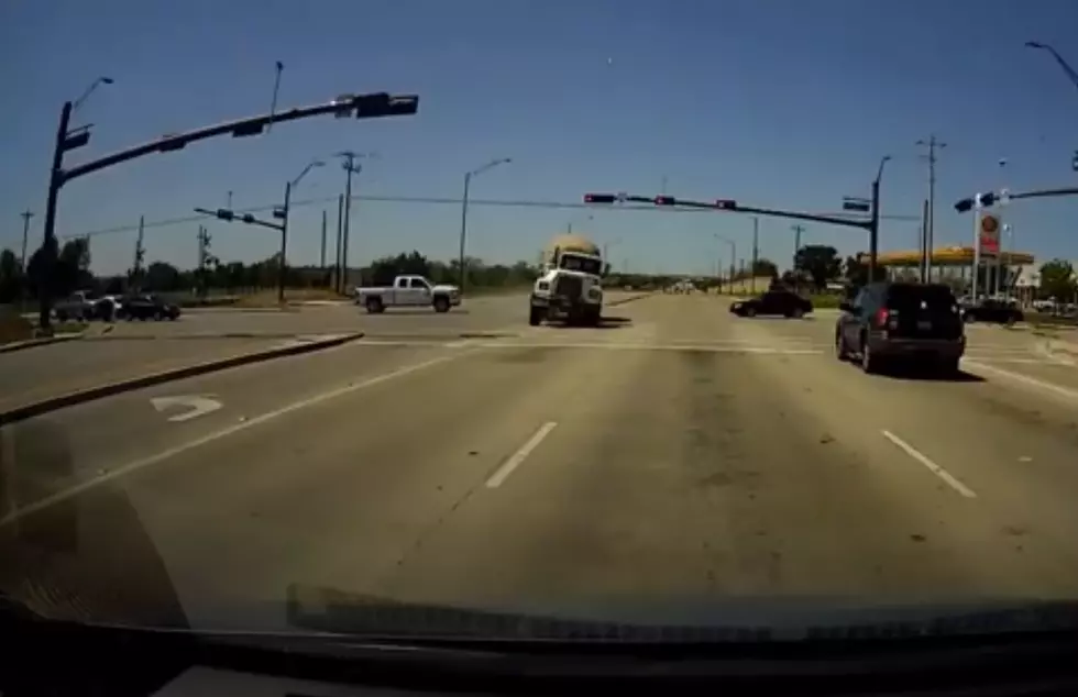 Shocking Footage of Cement Truck Crashing Into Car