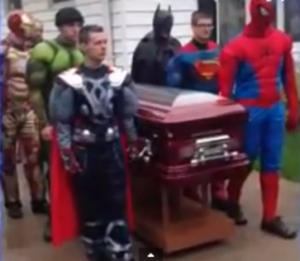 Touching: Superheroes Serve as Pallbearers For 5 Year Old Victim of Cancer [VIDEO]