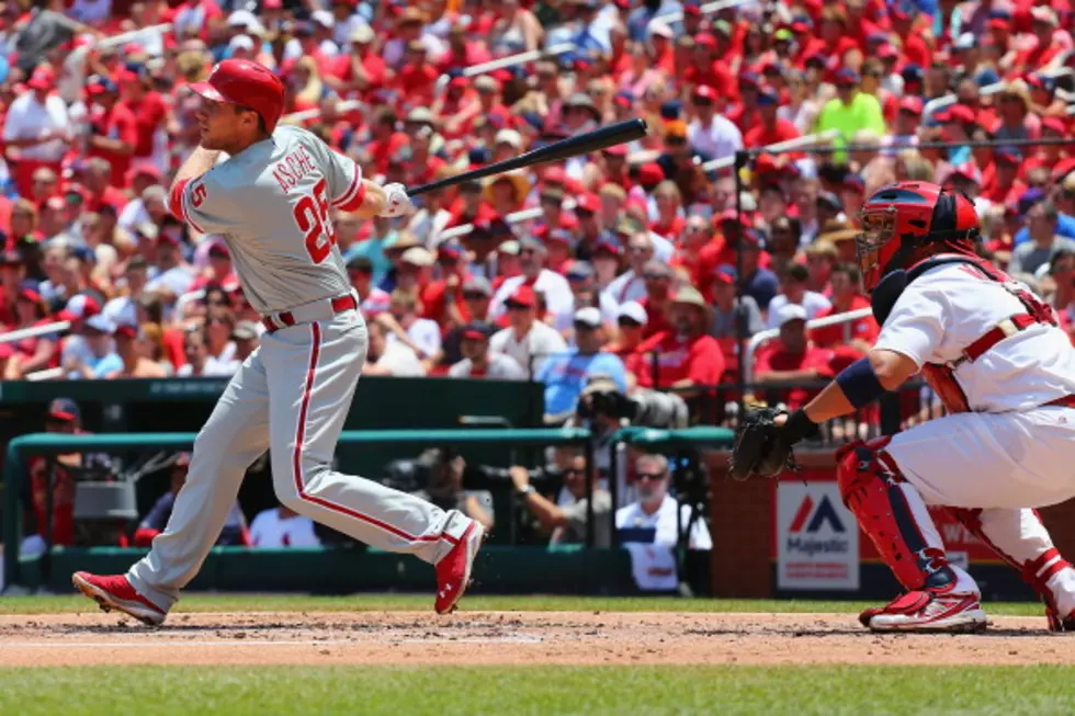 Asche hits 3-run double for Phils in loss to Cards