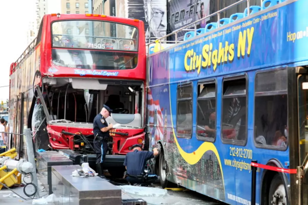 NYPD: Bus driver arrested in Times Square crash