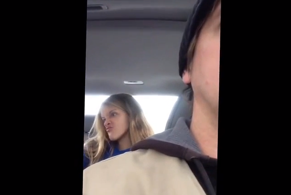 WATCH: Father catches daughter taking selfies in car