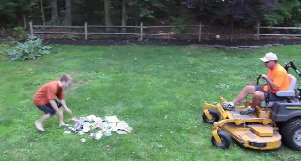 WATCH: Dad destroys son&#8217;s video games with lawn mower