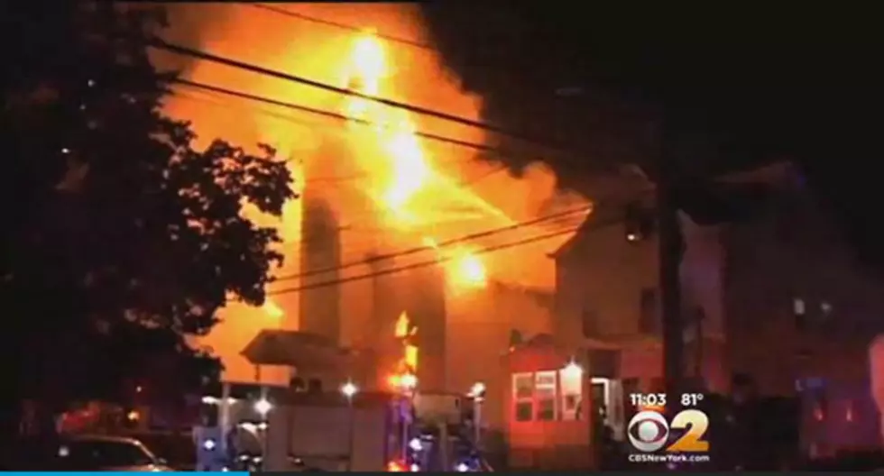 Four-alarm fire rips through Paterson church