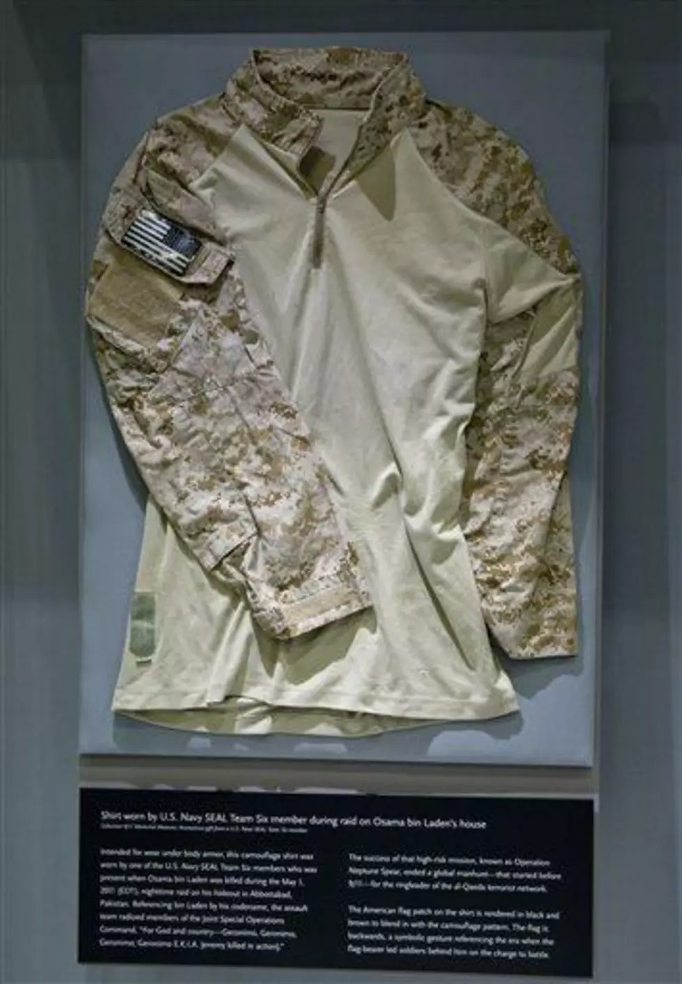 9/11 museum shows SEAL&#8217;s shirt from bin Laden raid