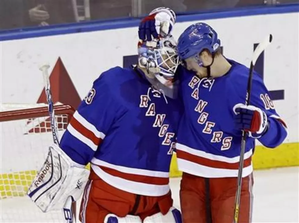 Hayes, Talbot lift Rangers to 1-0 win over Flames