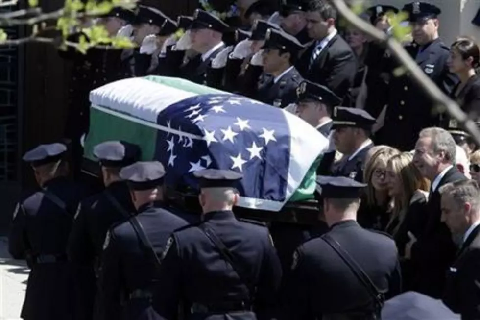 At New York officer&#8217;s funeral, police reflect on tough time