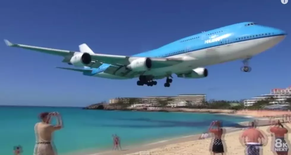WATCH: Incredibly low landing plane