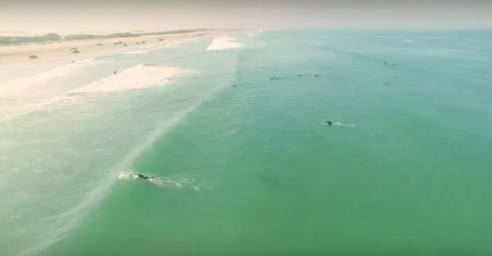 This drone footage of surfers freaked Jim Gearhart out &#8211; Watch