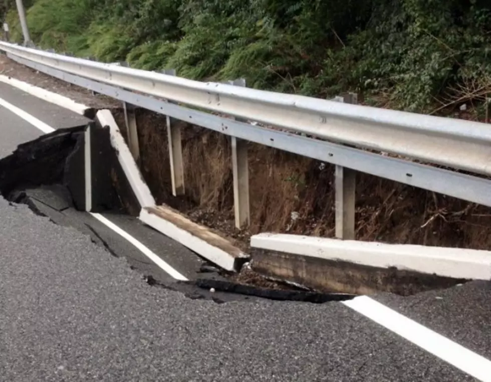 12-foot-deep sinkhole opens up on ramp to Route 287 in Riverdale