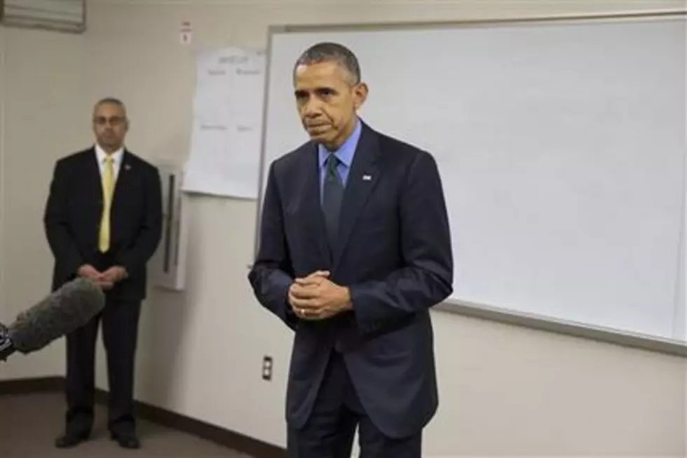 Obama meets with San Bernardino shooting victim families