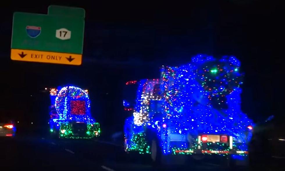 Oh, holy nightlight! Whose amazing Christmas trucks are these?