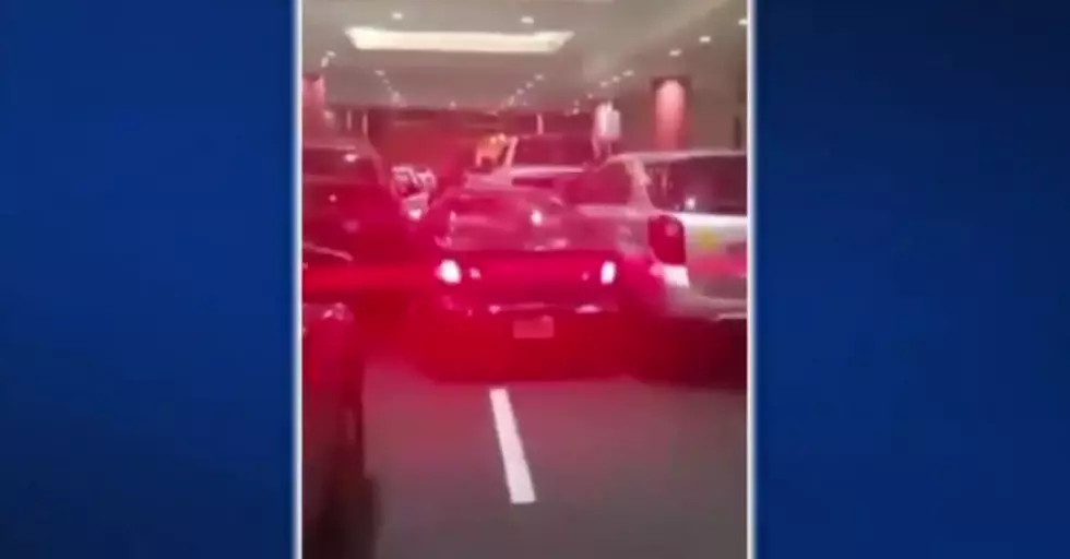 Watch: Allegedly smashed woman smashes through parked vehicles at Tropicana