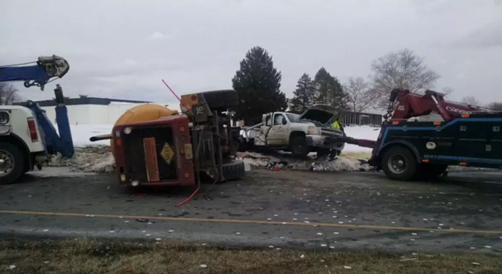 Cement truck accident closes Route 130 Friday afternoon