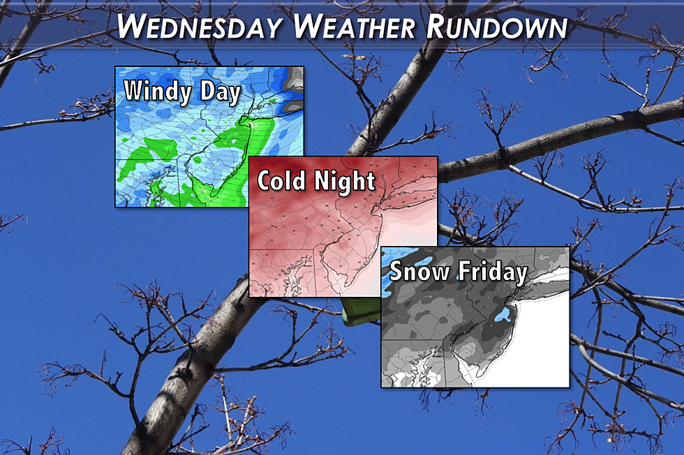 Windy and turning colder across New Jersey Wednesday