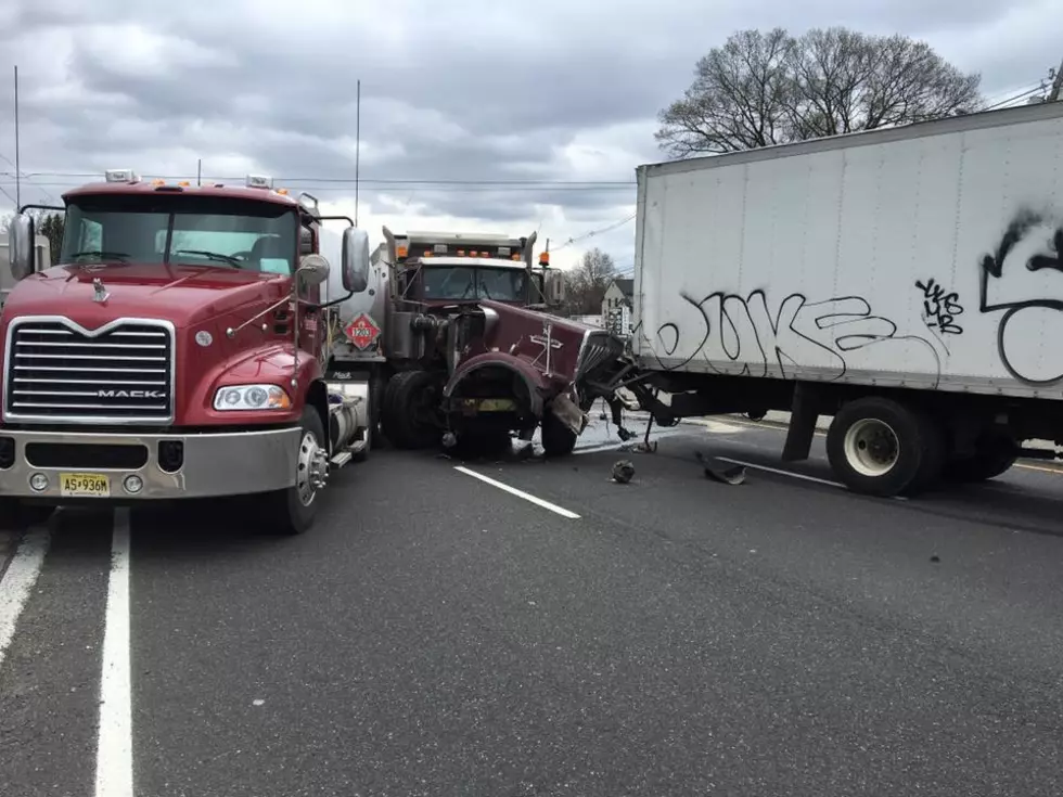 Route 9 reopened in South Amboy after a 3-truck accident with fuel leak