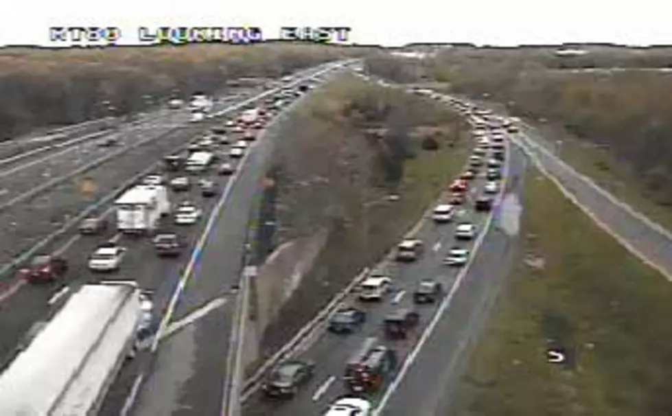 Huge Route 80 delays because of accident Thursday morning