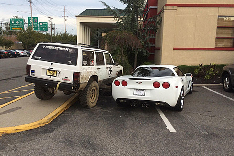 You guys still love NJ Jeep owner’s revenge on ‘douchey’ Corvette owners’ parking job