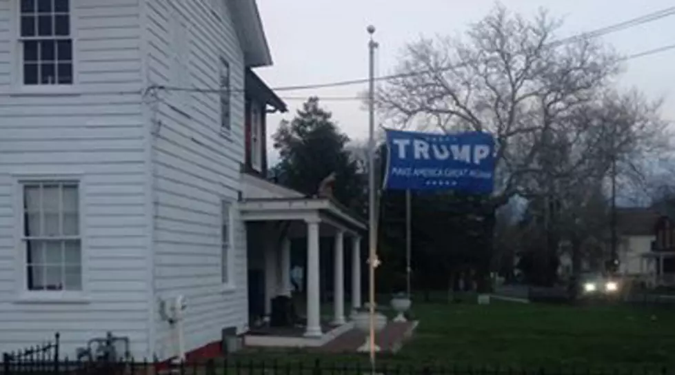 Someone&#8217;s stealing more Trump stuff! A sign like this, only in my town