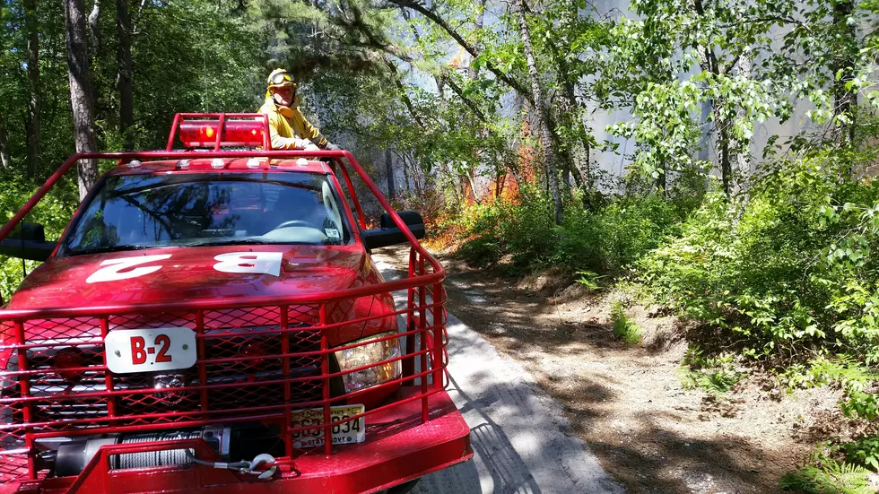 Wildfire burns along Route 72 on Ocean/Burlington County line