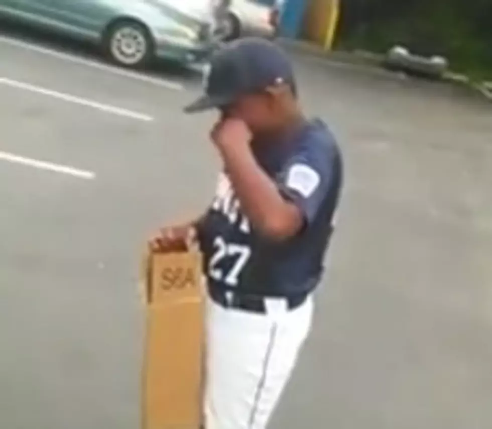 Dad brings boy to tears with special birthday gift