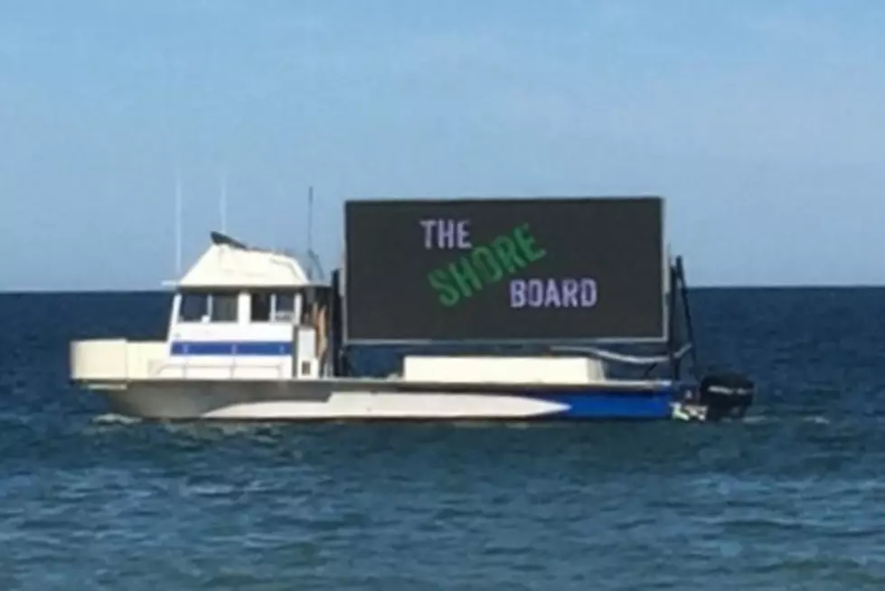 Floating billboard targets beachgoers in Ocean and Monmouth