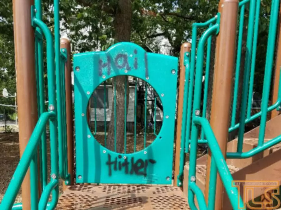 Teens with sledgehammer charged with painting swastikas on NJ playground
