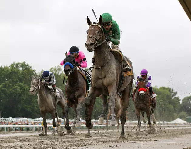 Exaggerator storms past Derby winner Nyquist to win Haskell