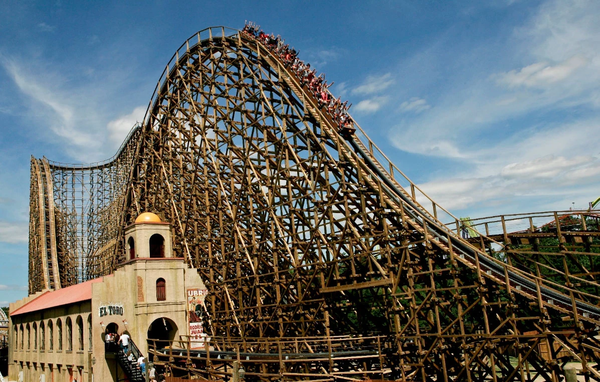 Section of Six Flags Great Adventure s El Toro needs repair