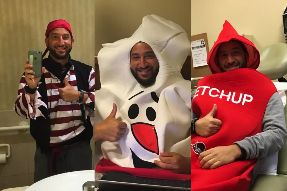 Inspiring: The crazy costumes our friend DJ Cohen wears to chemotherapy