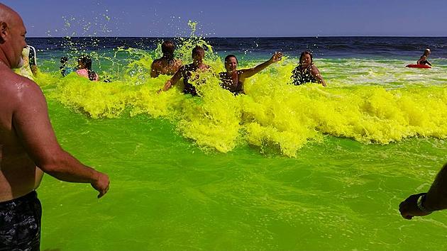 Going green at the Jersey Shore: Take a dip in a sea of a different color