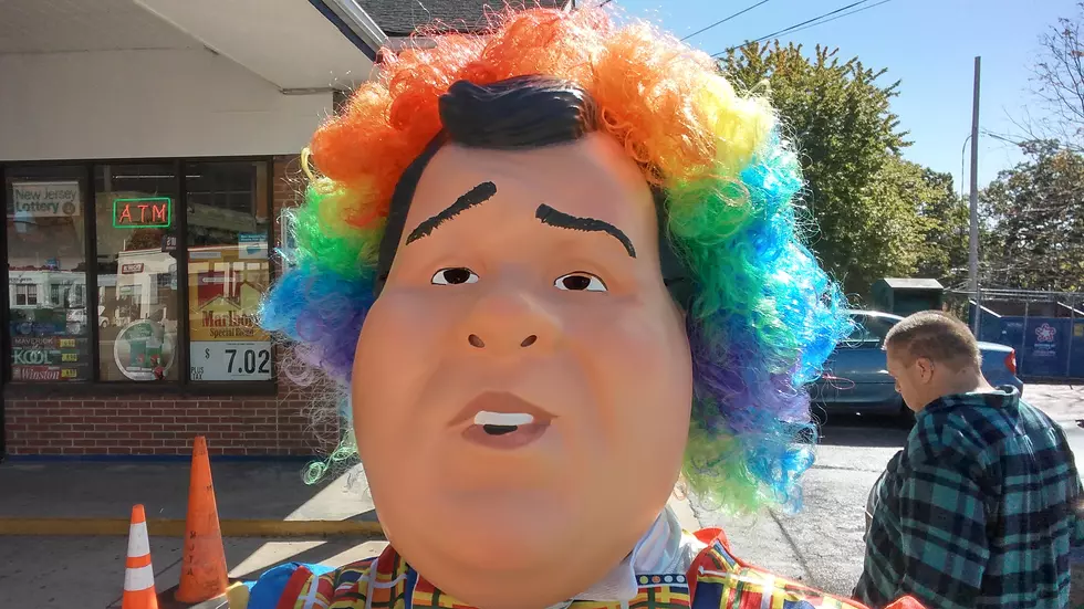 Beware gas-tax-changing creepy clowns! The horror!