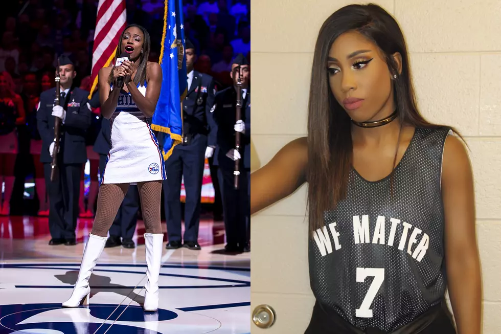 76ers National Anthem singer says ‘We Matter’ shirt got her booted