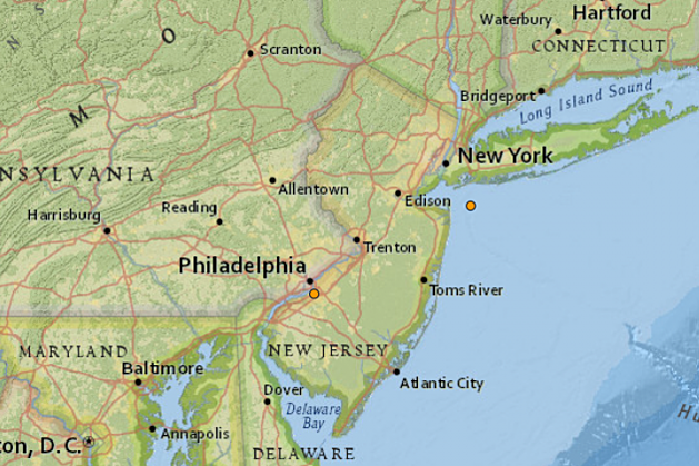 Two small earthquakes shake NJ Sunday morning, USGS reports