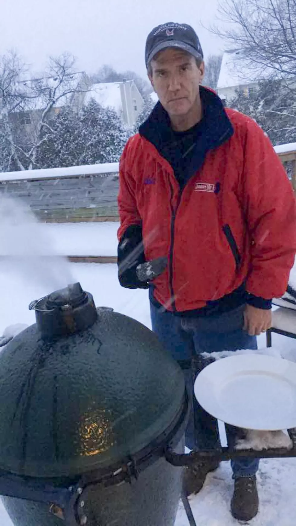 Mother Nature can&#8217;t get between Bill Doyle and his grill