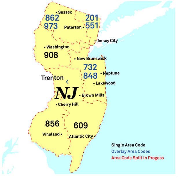NJ is running out of phone numbers. Time for a new area code?