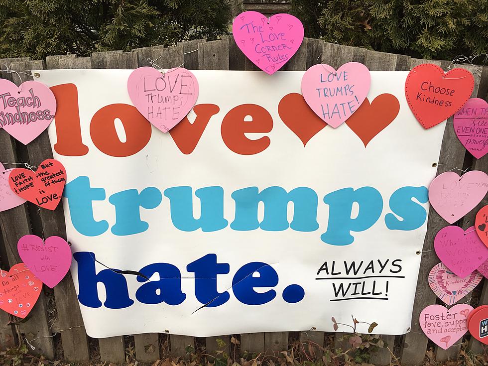 Westfield ‘Love Trumps Hate’ wall draws theft, vandalism — and threat of fine