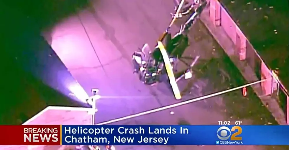 Chopper crashes near North Jersey apartment complex