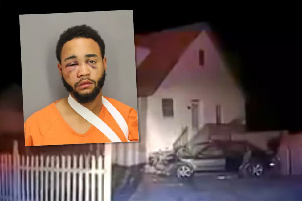 Watch: Driver smashes into house, leaves hurt kids in car as he runs from cops